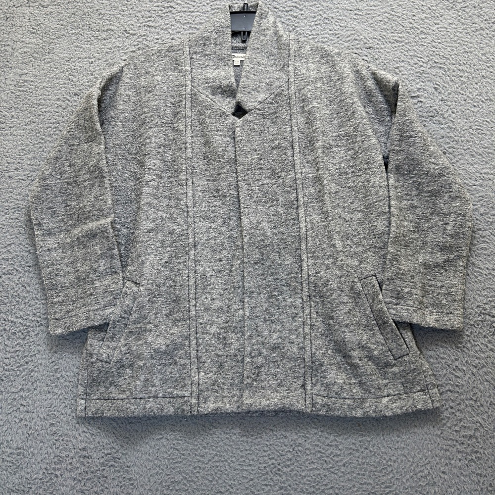 Madewell Open Cardigan Sweater Womens XXS Gray Wool Blend Knit Jacket‎ Pockets